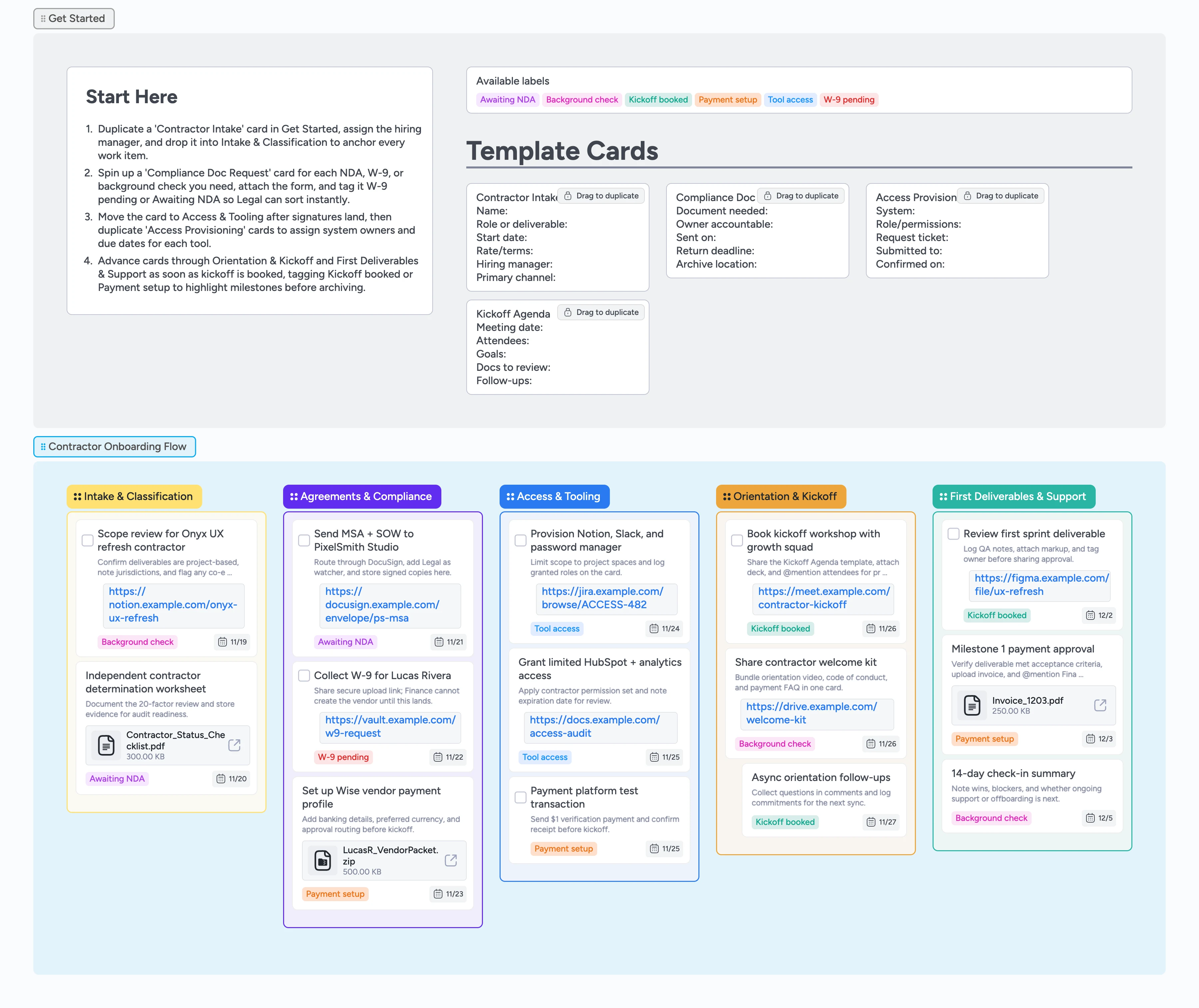 Contractor Onboarding Pipeline Template