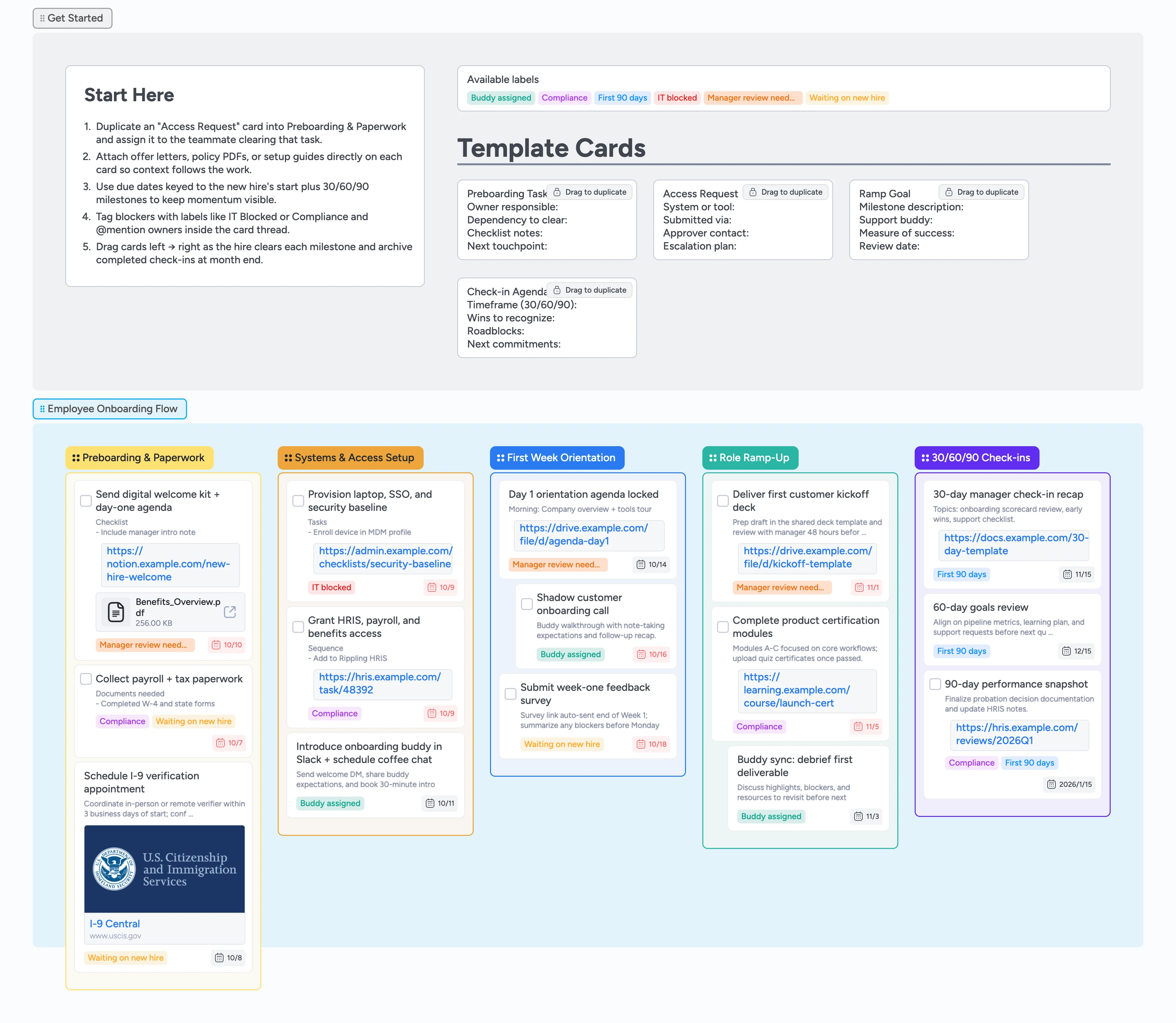New Hire Onboarding Pipeline Template