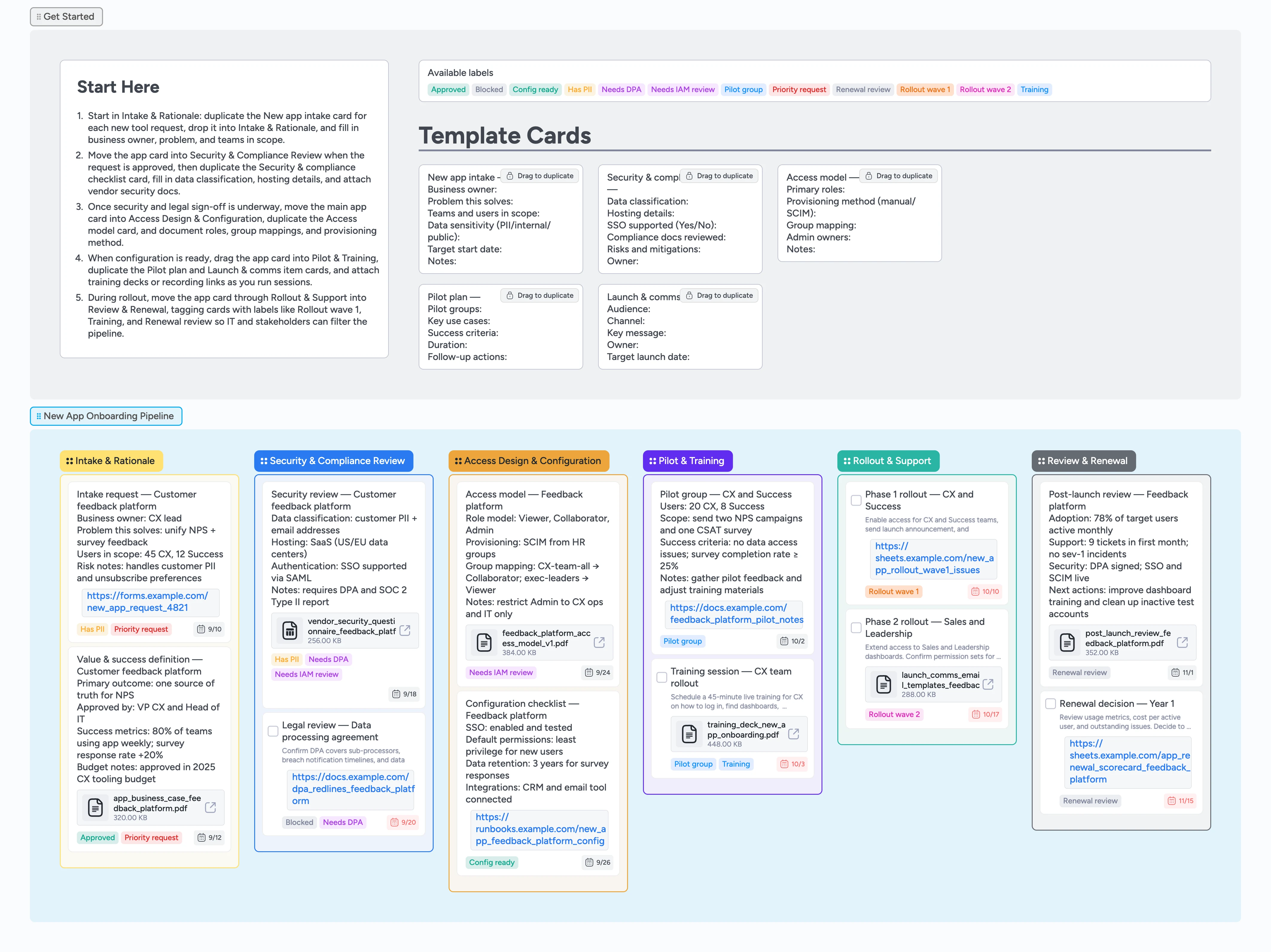 New App Onboarding (IT) Template
