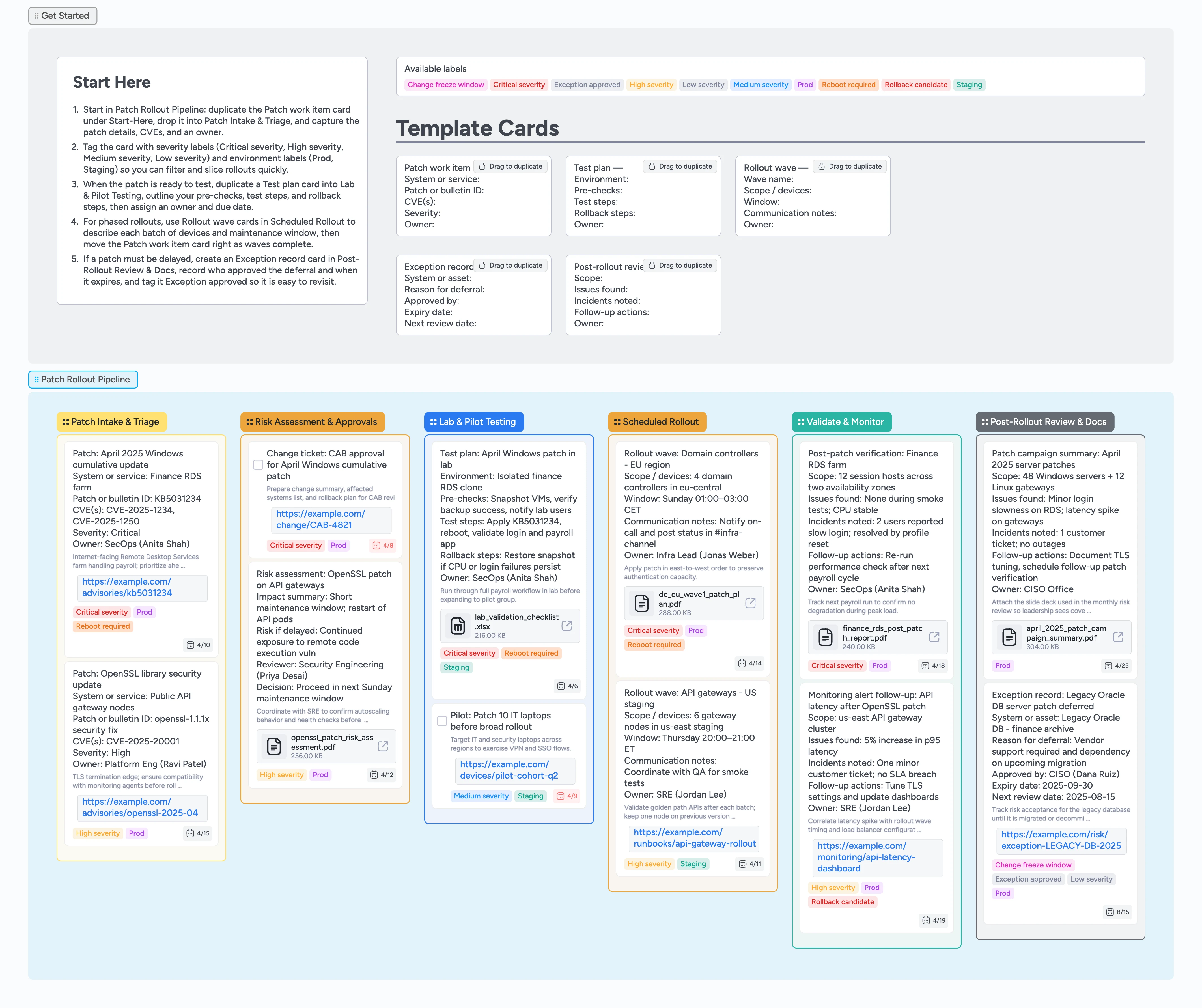 Patch Rollout Pipeline Template